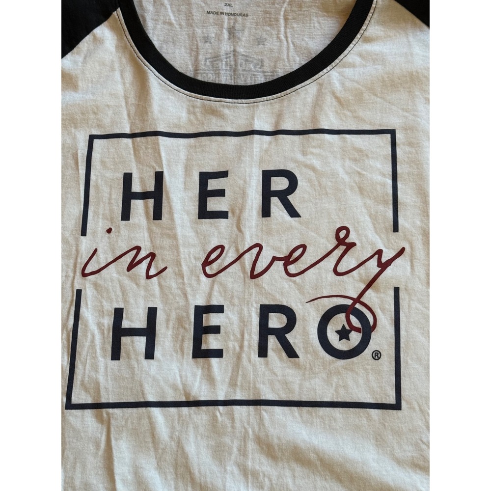 Harley Davidson Womens Graphic T Shirt Her in Every Hero Project Sleeve 2XL